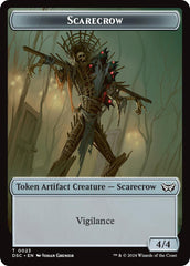 Devil // Scarecrow Double-Sided Token [Duskmourn: House of Horror Commander Tokens] | Good Games Morley