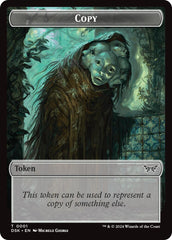 Shark // Copy Double-Sided Token [Duskmourn: House of Horror Commander Tokens] | Good Games Morley