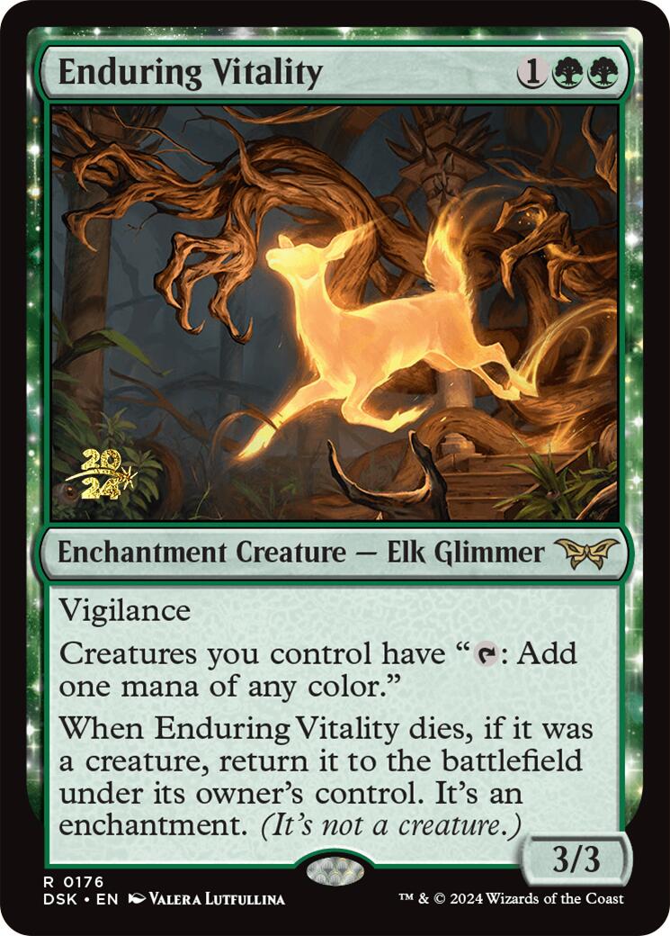 Enduring Vitality [Duskmourn: House of Horror Prerelease Promos] | Good Games Morley