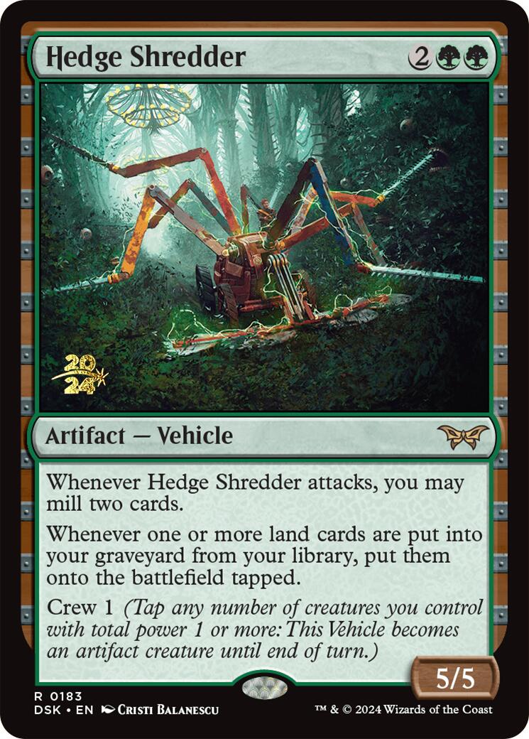 Hedge Shredder [Duskmourn: House of Horror Prerelease Promos] | Good Games Morley