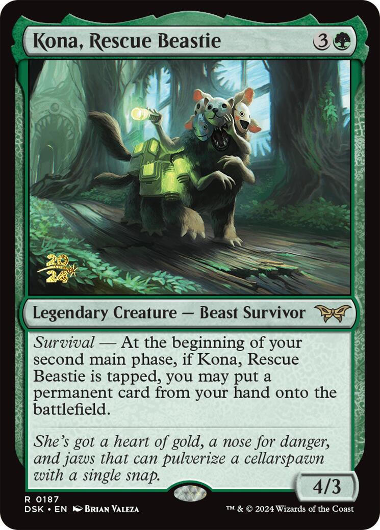 Kona, Rescue Beastie (0187) [Duskmourn: House of Horror Prerelease Promos] | Good Games Morley