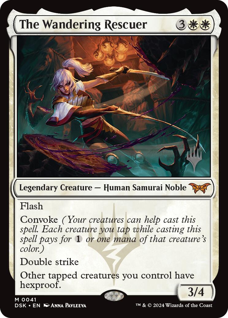 The Wandering Rescuer (Promo Pack) [Duskmourn: House of Horror Promos] | Good Games Morley