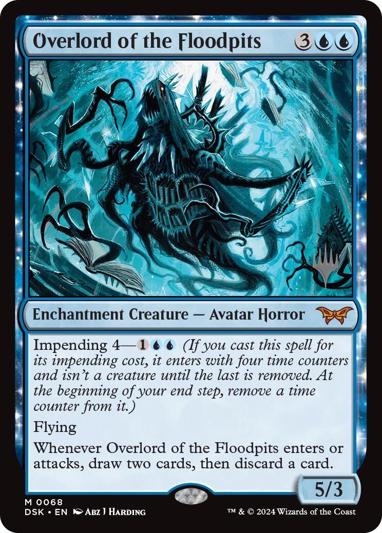 Overlord of the Floodpits (Promo Pack) [Duskmourn: House of Horror Promos] | Good Games Morley