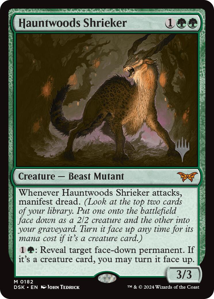 Hauntwoods Shrieker (Promo Pack) [Duskmourn: House of Horror Promos] | Good Games Morley