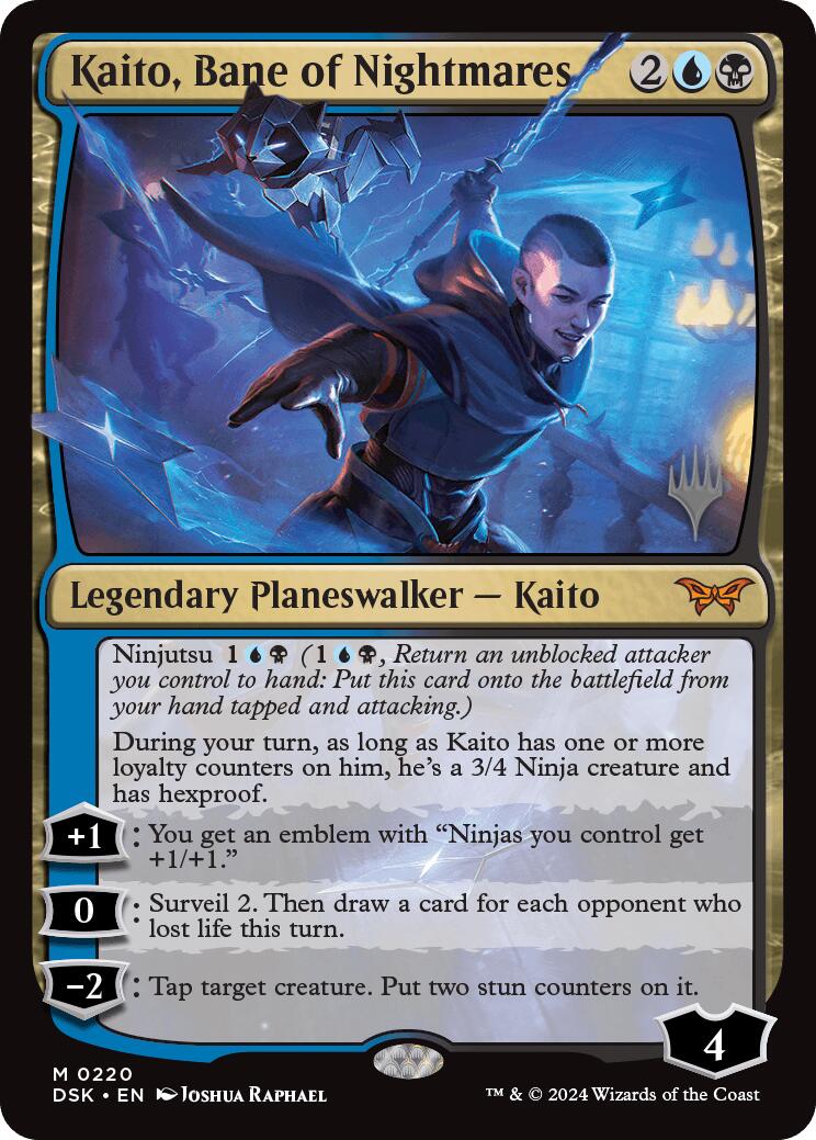 Kaito, Bane of Nightmares (Promo Pack) [Duskmourn: House of Horror Promos] | Good Games Morley