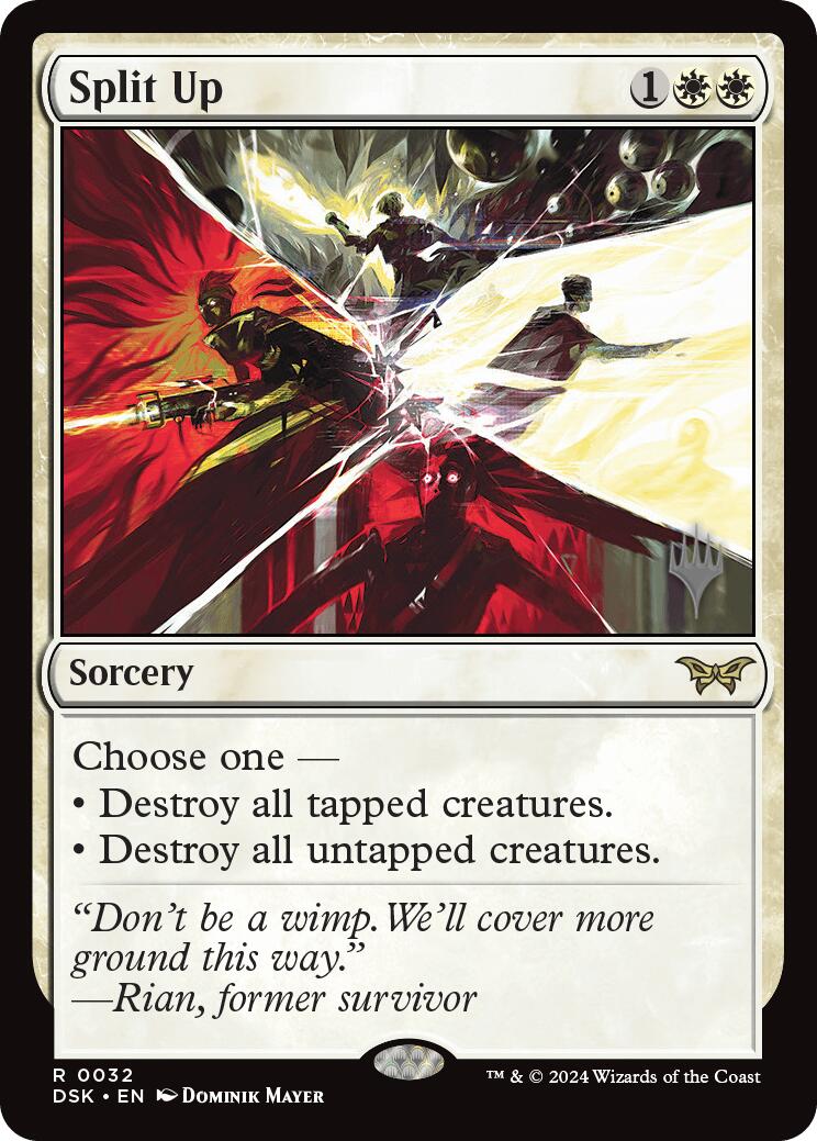 Split Up (Promo Pack) [Duskmourn: House of Horror Promos] | Good Games Morley