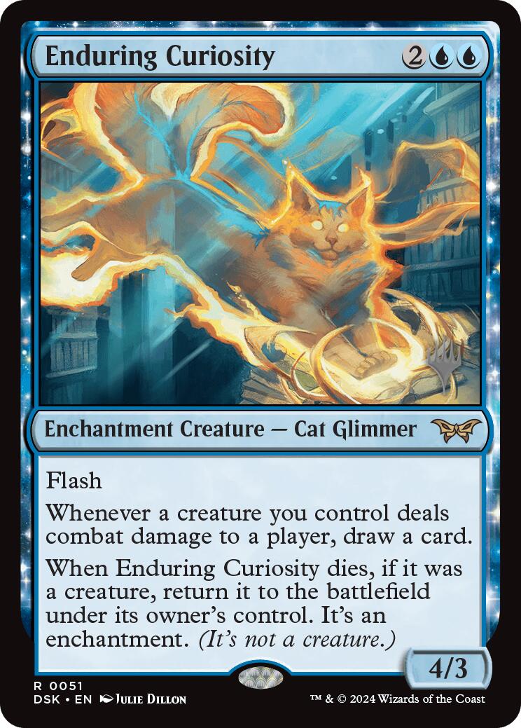 Enduring Curiosity (Promo Pack) [Duskmourn: House of Horror Promos] | Good Games Morley