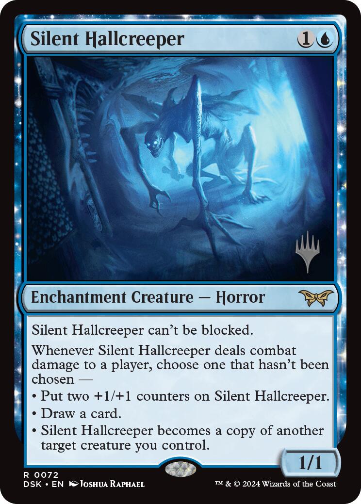 Silent Hallcreeper (Promo Pack) [Duskmourn: House of Horror Promos] | Good Games Morley