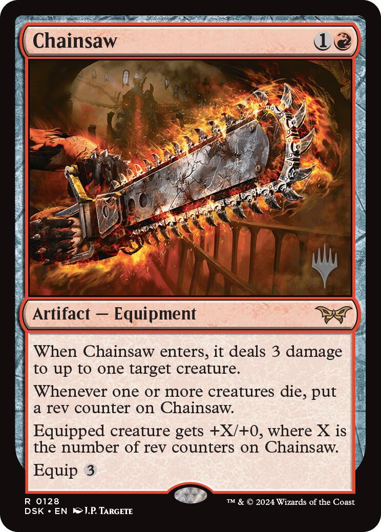 Chainsaw (Promo Pack) [Duskmourn: House of Horror Promos] | Good Games Morley