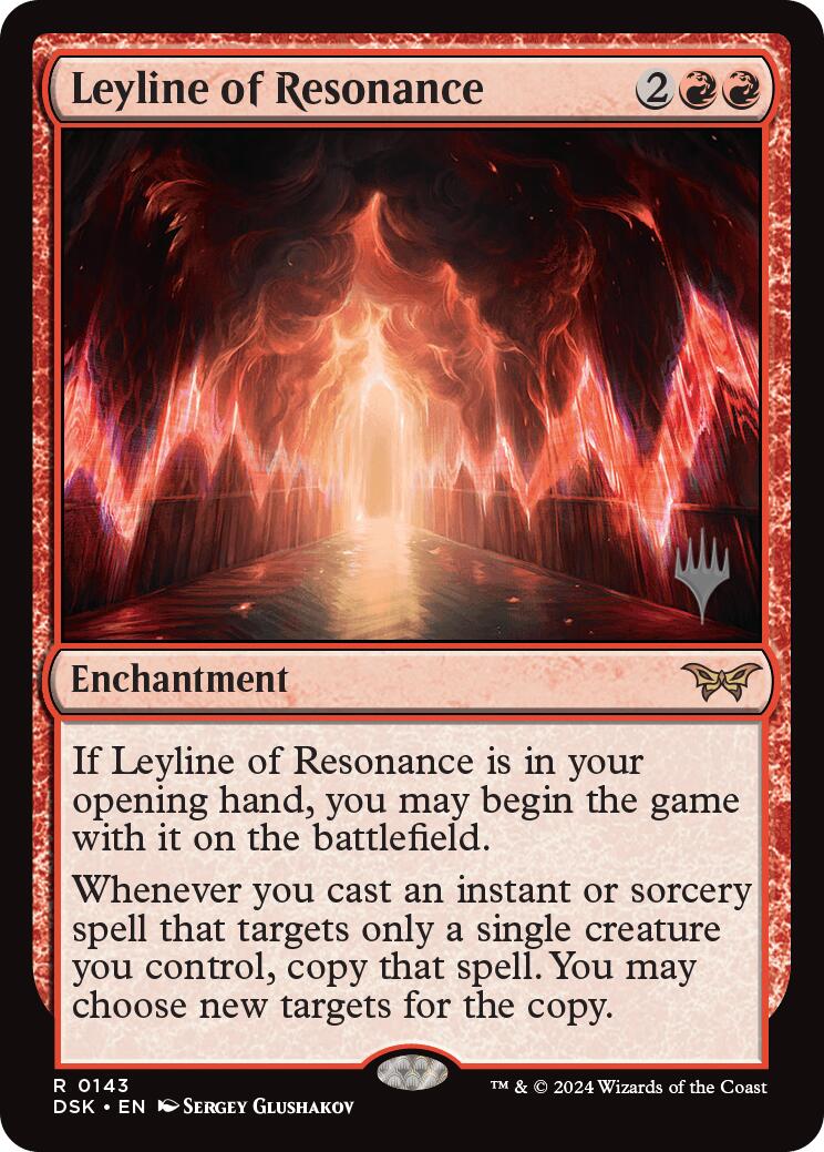 Leyline of Resonance (Promo Pack) [Duskmourn: House of Horror Promos] | Good Games Morley