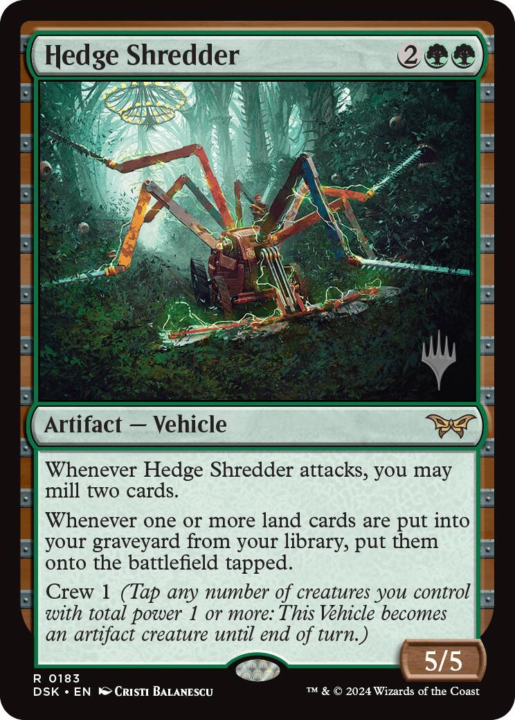 Hedge Shredder (Promo Pack) [Duskmourn: House of Horror Promos] | Good Games Morley