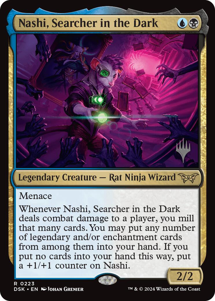 Nashi, Searcher in the Dark (Promo Pack) [Duskmourn: House of Horror Promos] | Good Games Morley
