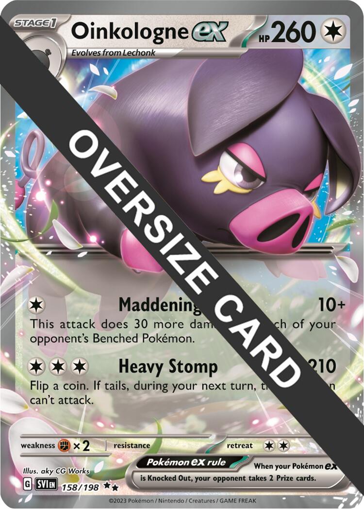 Oinkologne ex (158/198) (Jumbo Card) [Scarlet & Violet: Black Star Promos] | Good Games Morley