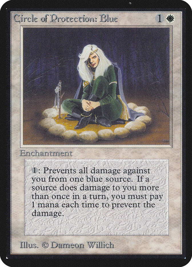Circle of Protection: Blue [Alpha Edition] | Good Games Morley