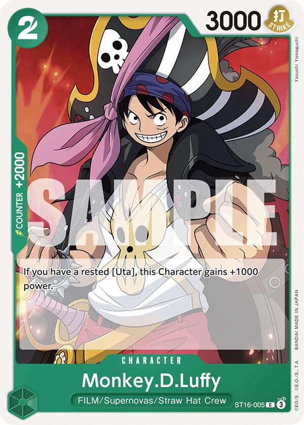 Monkey.D.Luffy [Starter Deck: GREEN Uta] | Good Games Morley