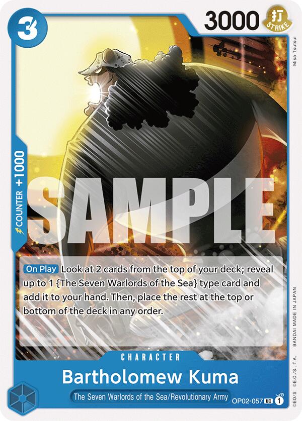Bartholomew Kuma [Starter Deck: Blue Donquixote Doflamingo] | Good Games Morley