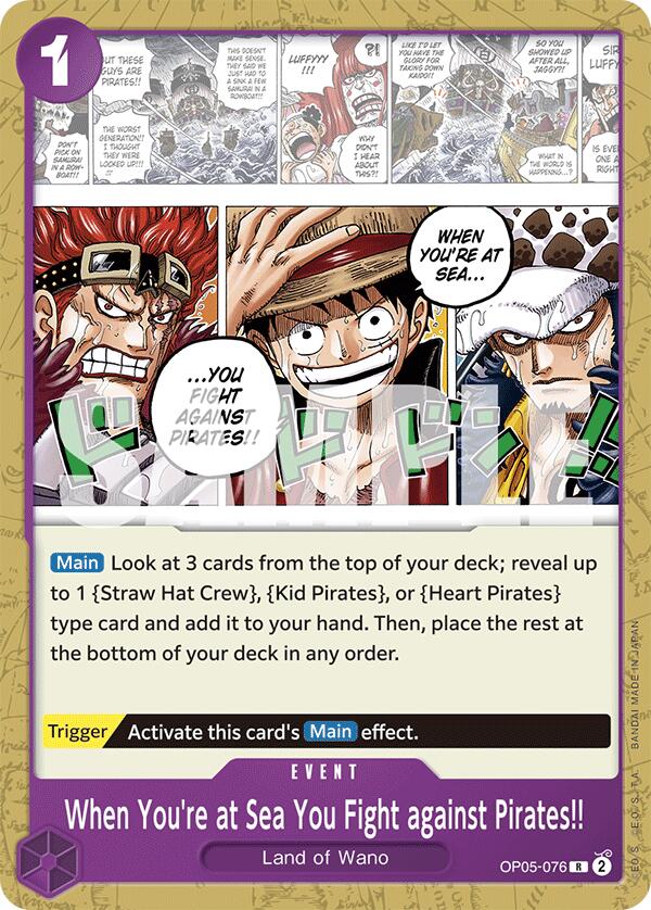When You're at Sea You Fight against Pirates!! [Starter Deck: PURPLE Monkey.D.Luffy] | Good Games Morley