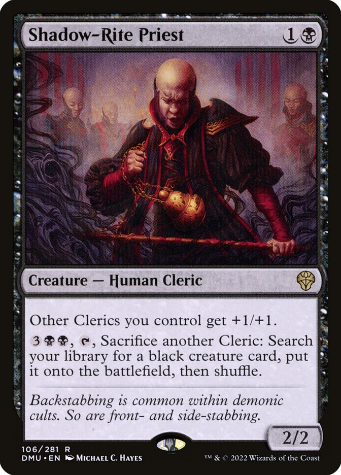 Shadow-Rite Priest 106 (Dominaria United)  - Foil | Good Games Morley