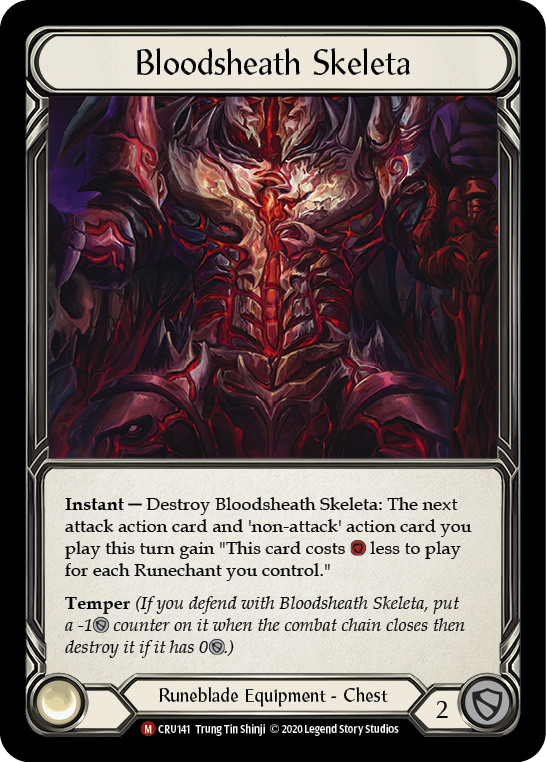 Bloodsheath Skeleta [CRU141] (Crucible of War)  1st Edition Normal | Good Games Morley