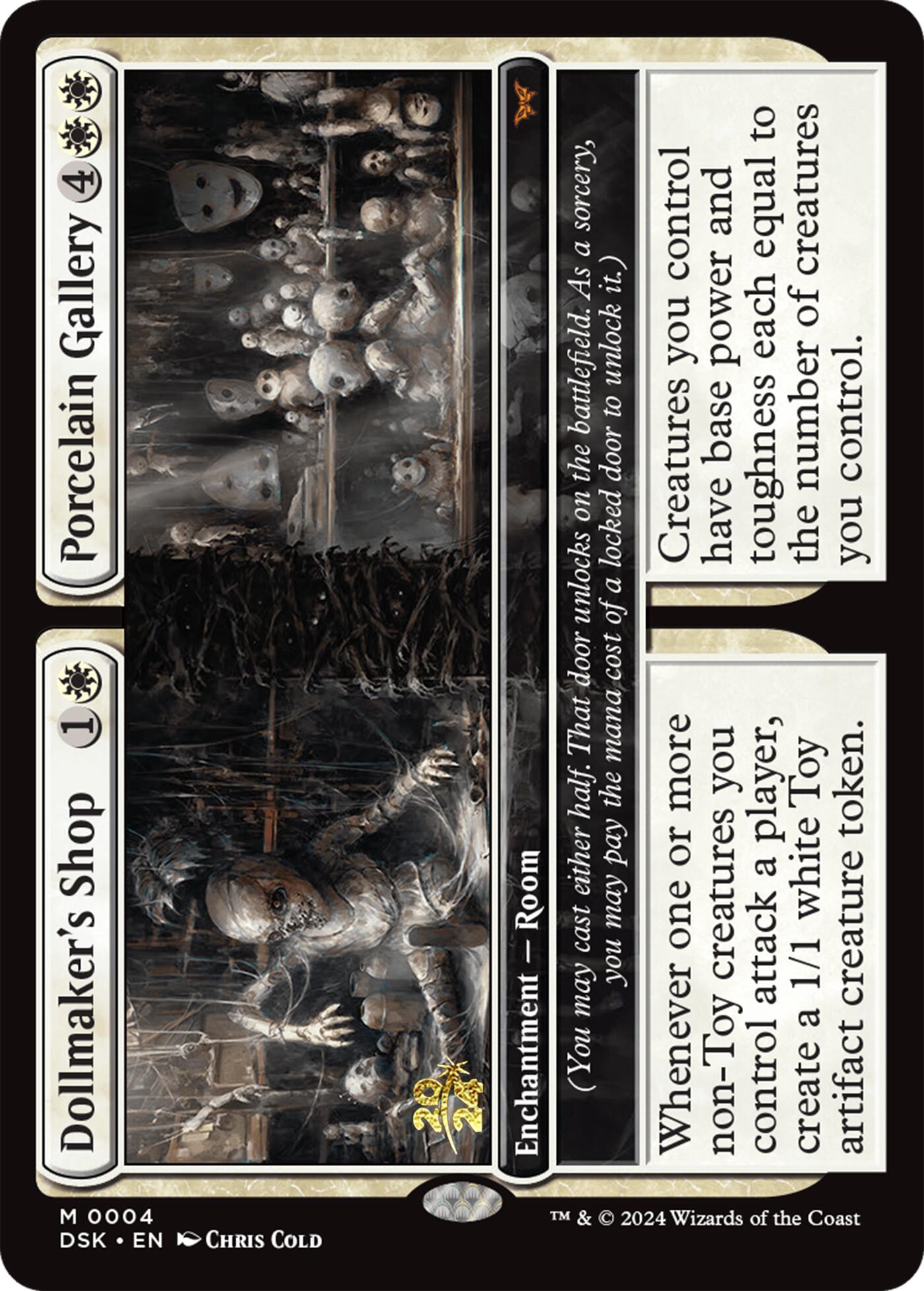 Dollmaker's Shop // Porcelain Gallery [Duskmourn: House of Horror Prerelease Promos] | Good Games Morley