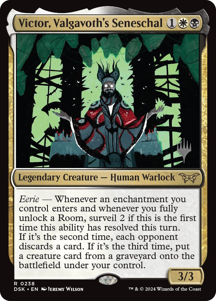 Victor, Valgavoth's Seneschal (Promo Pack) [Duskmourn: House of Horror Promos] | Good Games Morley