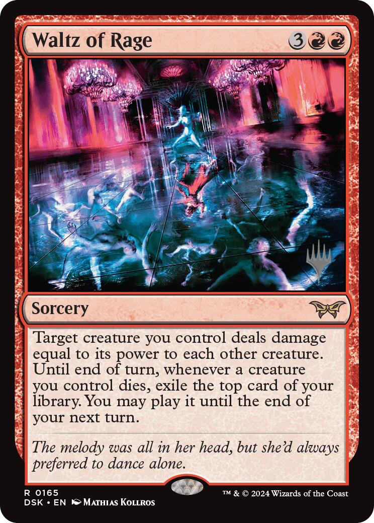 Waltz of Rage (Promo Pack) [Duskmourn: House of Horror Promos] | Good Games Morley