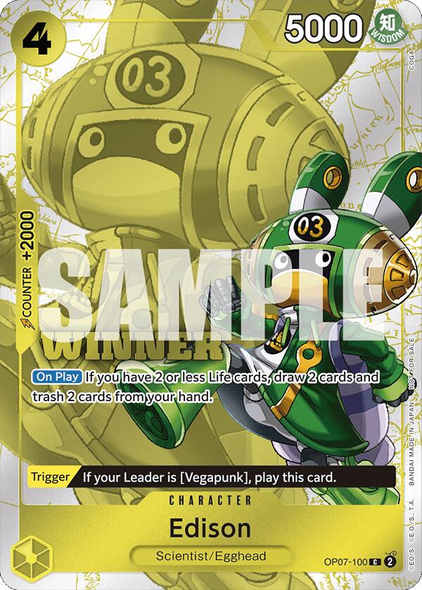 Edison (Winner Pack 2024 Oct.-Dec.) [One Piece Promotion Cards] | Good Games Morley