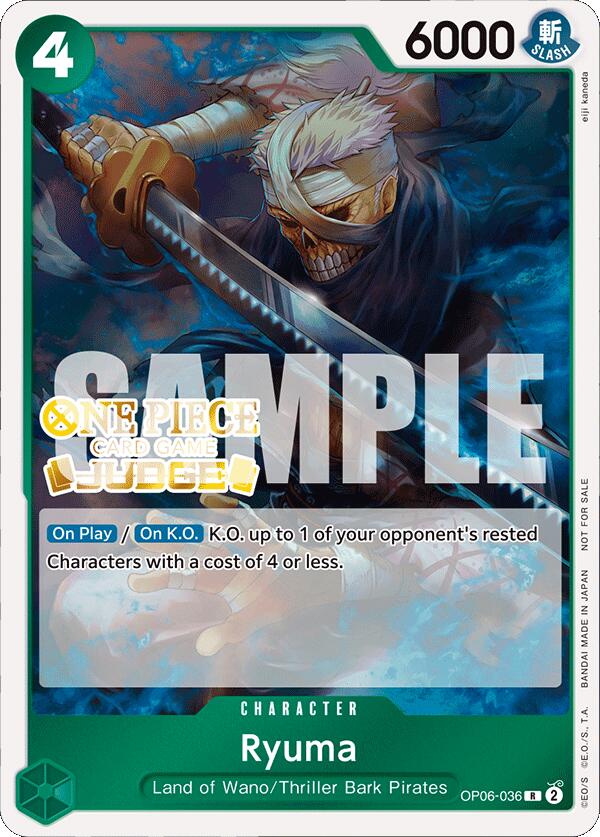 Ryuma (Judge Pack Vol. 4) [One Piece Promotion Cards] | Good Games Morley