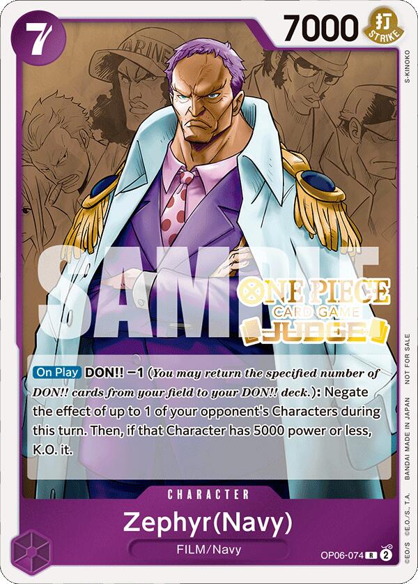 Zephyr (Navy) (Judge Pack Vol. 4) [One Piece Promotion Cards] | Good Games Morley