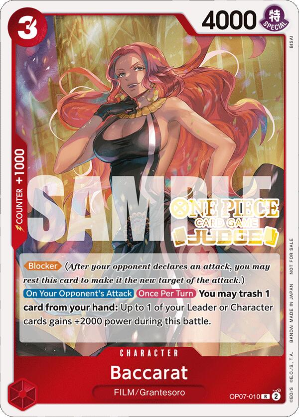 Baccarat (Judge Pack Vol. 4) [One Piece Promotion Cards] | Good Games Morley