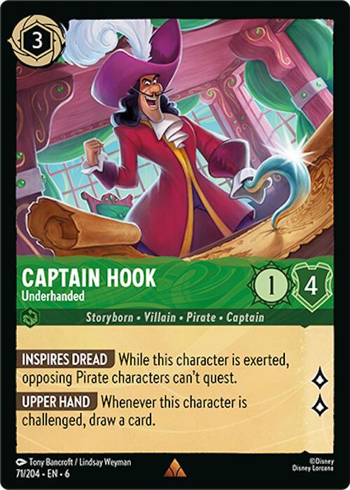 Captain Hook - Underhanded (71/204) [Azurite Sea] | Good Games Morley