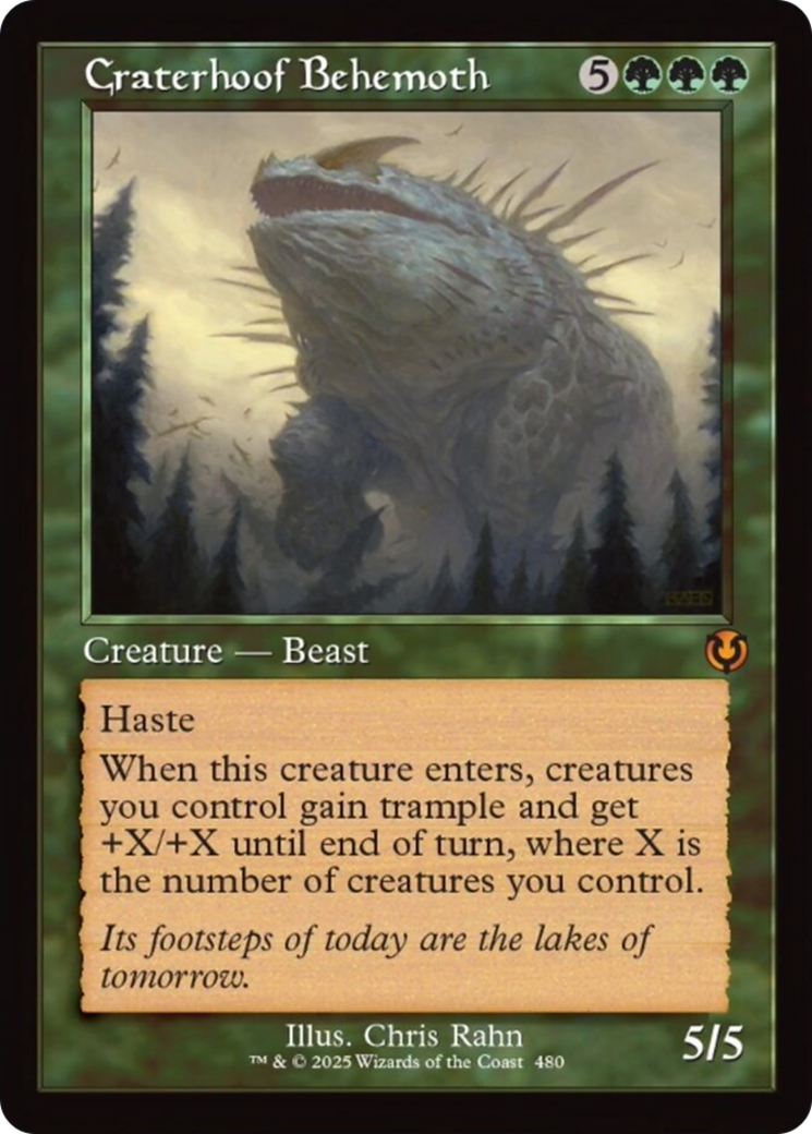 Craterhoof Behemoth (Retro Frame) [Innistrad Remastered] | Good Games Morley