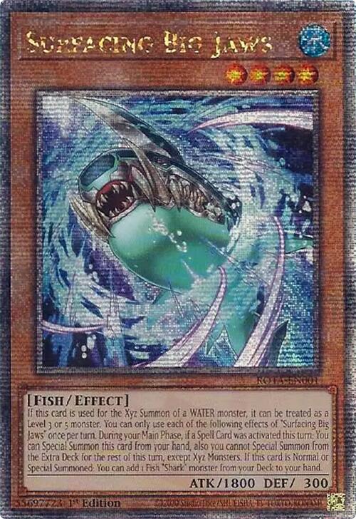 Surfacing Big Jaws (Quarter Century Secret Rare) [ROTA-EN001] Quarter Century Secret Rare | Good Games Morley
