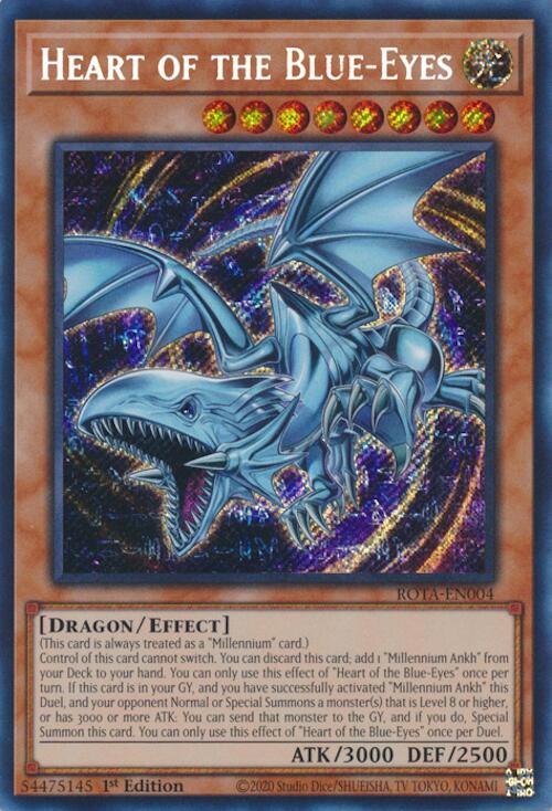 Heart of the Blue-Eyes [ROTA-EN004] Secret Rare | Good Games Morley