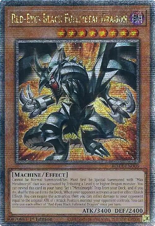 Red-Eyes Black Fullmetal Dragon (Quarter Century Secret Rare) [ROTA-EN005] Quarter Century Secret Rare | Good Games Morley