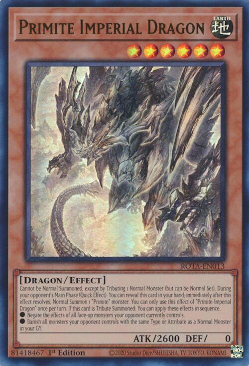 Primite Imperial Dragon [ROTA-EN013] Ultra Rare | Good Games Morley