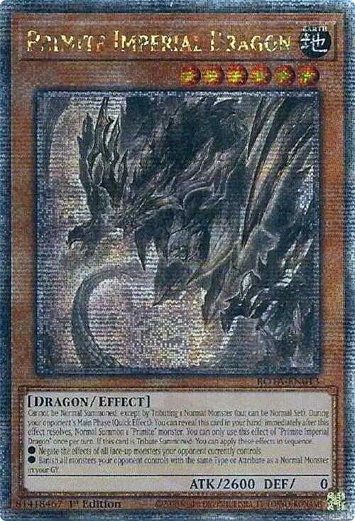 Primite Imperial Dragon (Quarter Century Secret Rare) [ROTA-EN013] Quarter Century Secret Rare | Good Games Morley