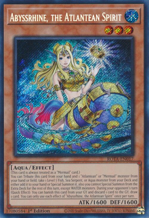 Abyssrhine, the Atlantean Spirit [ROTA-EN017] Secret Rare | Good Games Morley