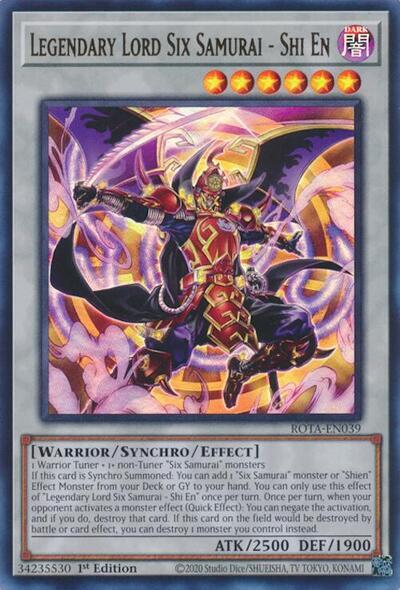 Legendary Lord Six Samurai - Shi En [ROTA-EN039] Ultra Rare | Good Games Morley