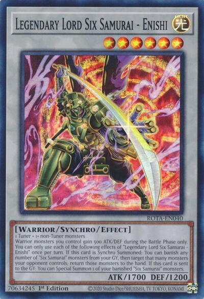 Legendary Lord Six Samurai - Enishi [ROTA-EN040] Super Rare | Good Games Morley