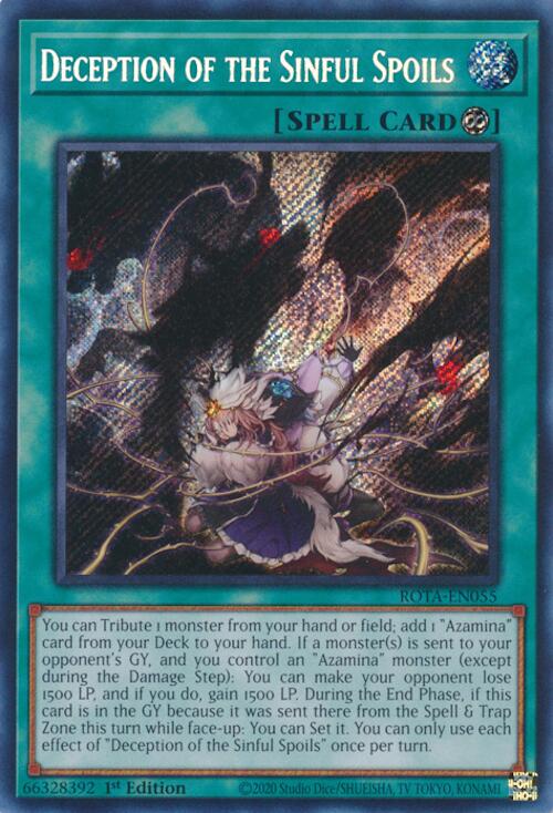 Deception of the Sinful Spoils [ROTA-EN055] Secret Rare | Good Games Morley