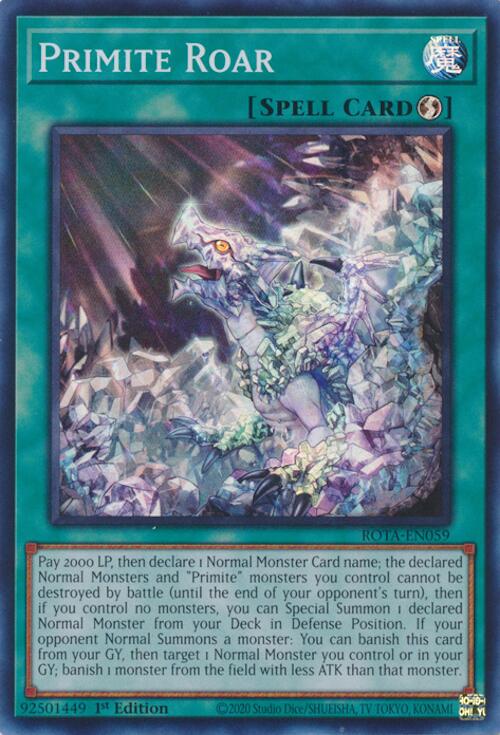 Primite Roar [ROTA-EN059] Super Rare | Good Games Morley