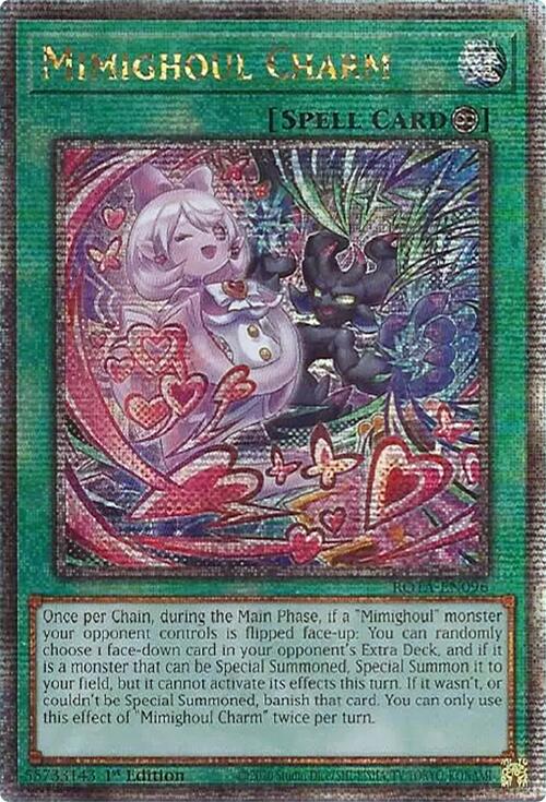 Mimighoul Charm (Quarter Century Secret Rare) [ROTA-EN096] Quarter Century Secret Rare | Good Games Morley