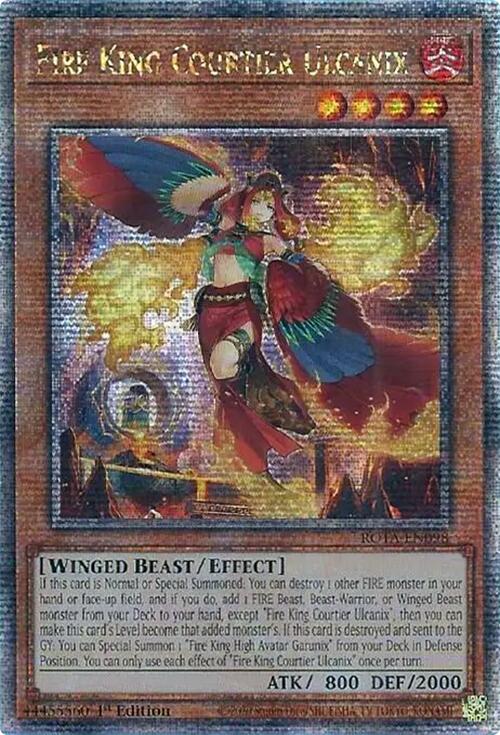 Fire King Courtier Ulcanix (Quarter Century Secret Rare) [ROTA-EN098] Quarter Century Secret Rare | Good Games Morley