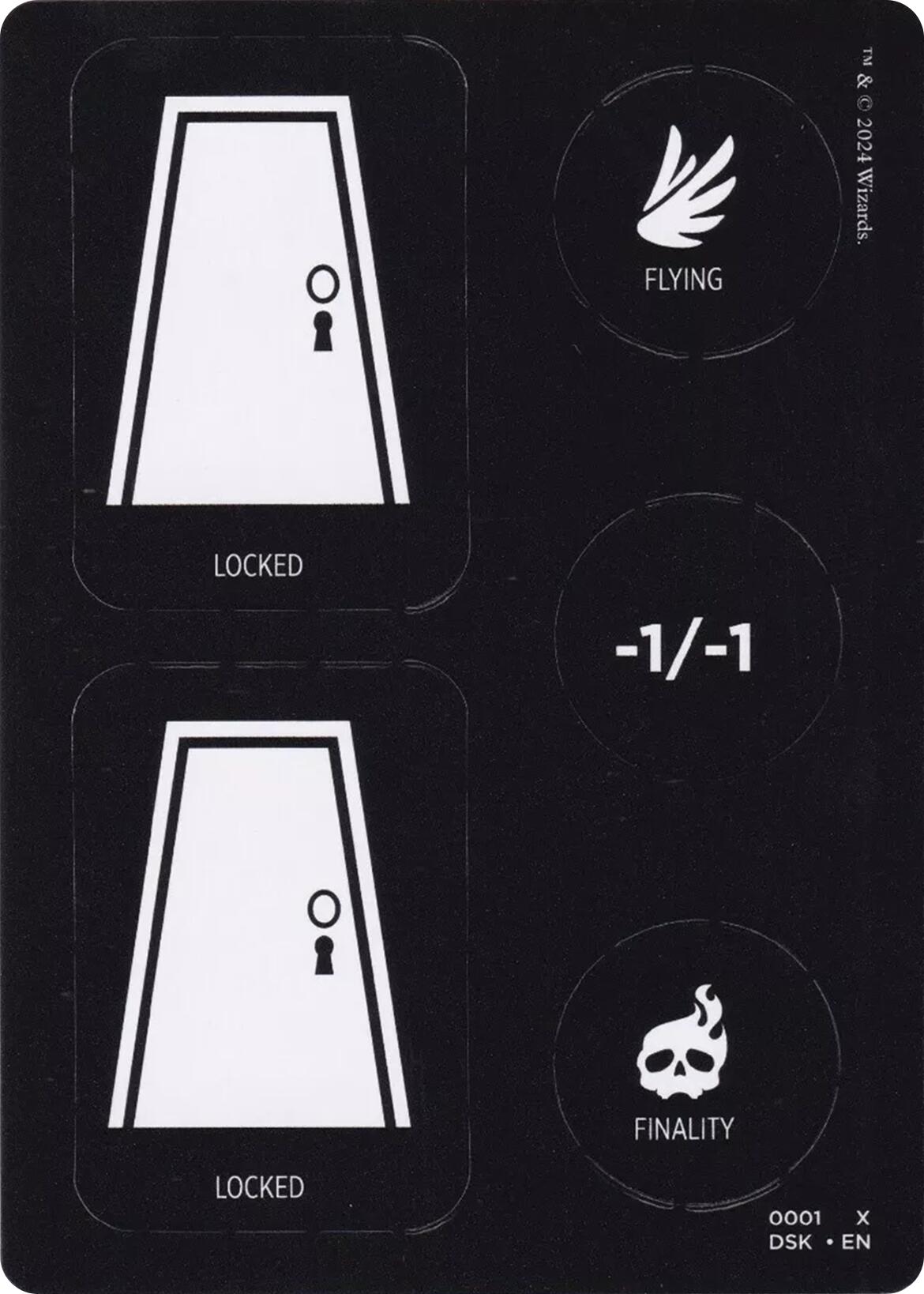 Punch Card Token (1 // 2) [Duskmourn: House of Horror Tokens] | Good Games Morley