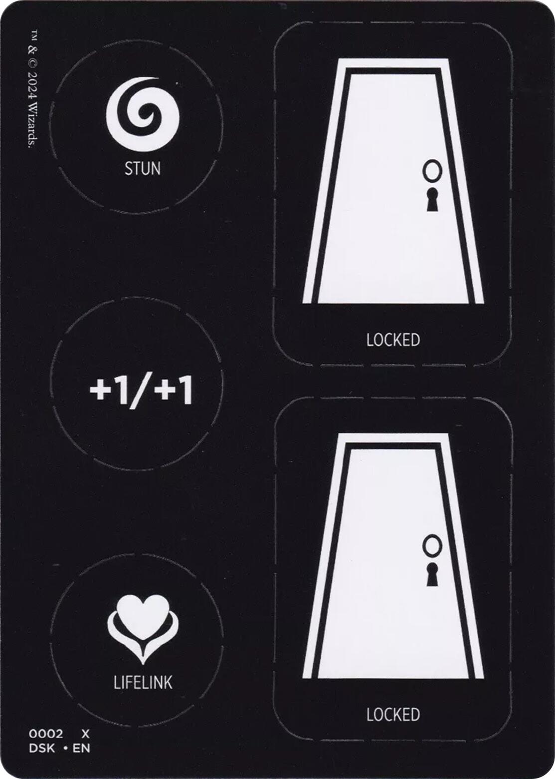 Punch Card Token (1 // 2) [Duskmourn: House of Horror Tokens] | Good Games Morley