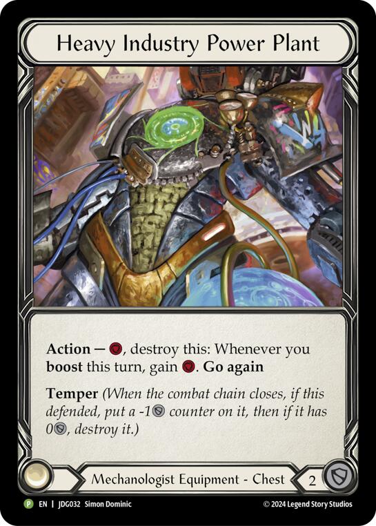 Heavy Industry Power Plant [JDG032] (Promo)  Cold Foil | Good Games Morley