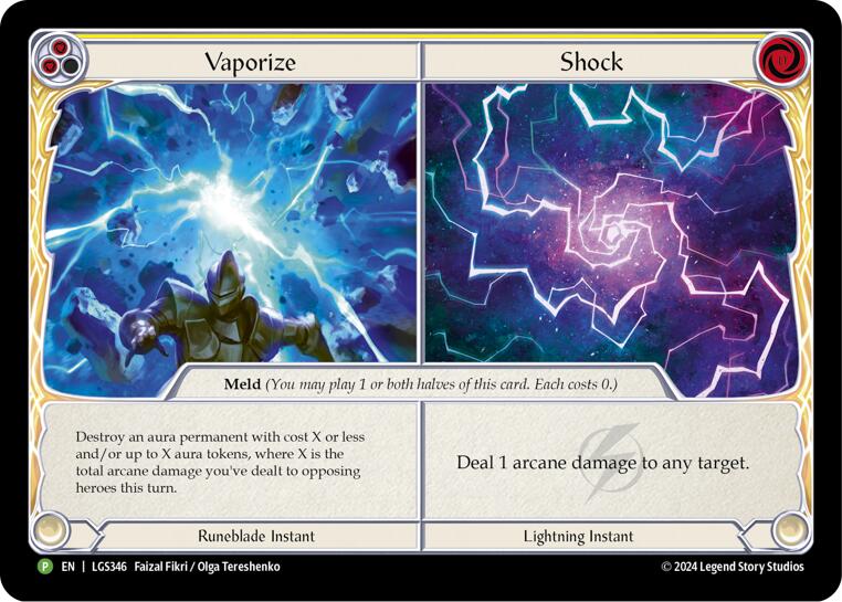 Vaporize // Shock [LGS346] (Promo)  Cold Foil | Good Games Morley