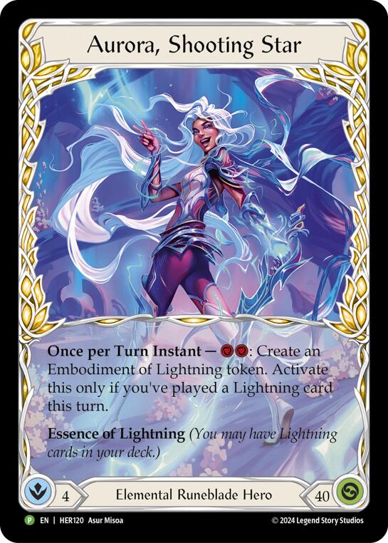 Aurora, Shooting Star [HER120] (Promo)  Rainbow Foil | Good Games Morley