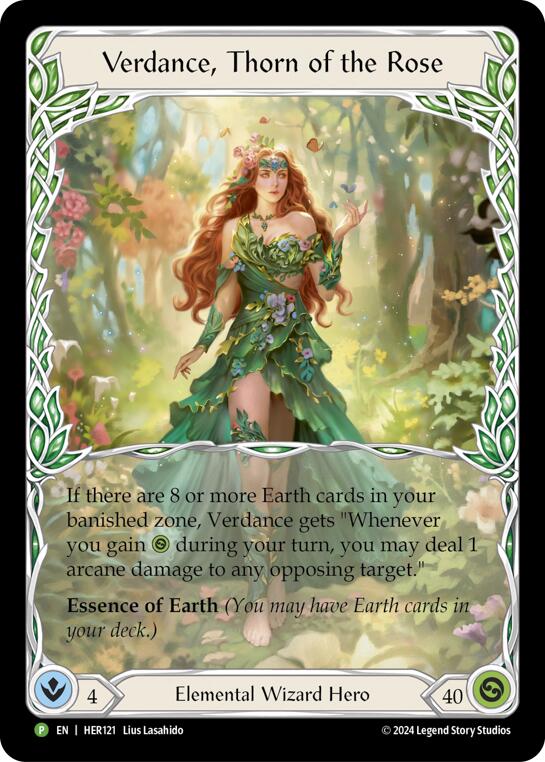 Verdance, Thorn of the Rose [HER121] (Promo)  Rainbow Foil | Good Games Morley